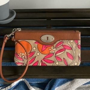 Floral Fossil Wristlet